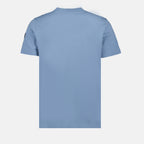 T-shirts T-shirt à logo Moncler Bleu Homme