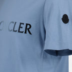 T-shirts T-shirt à logo Moncler Bleu Homme