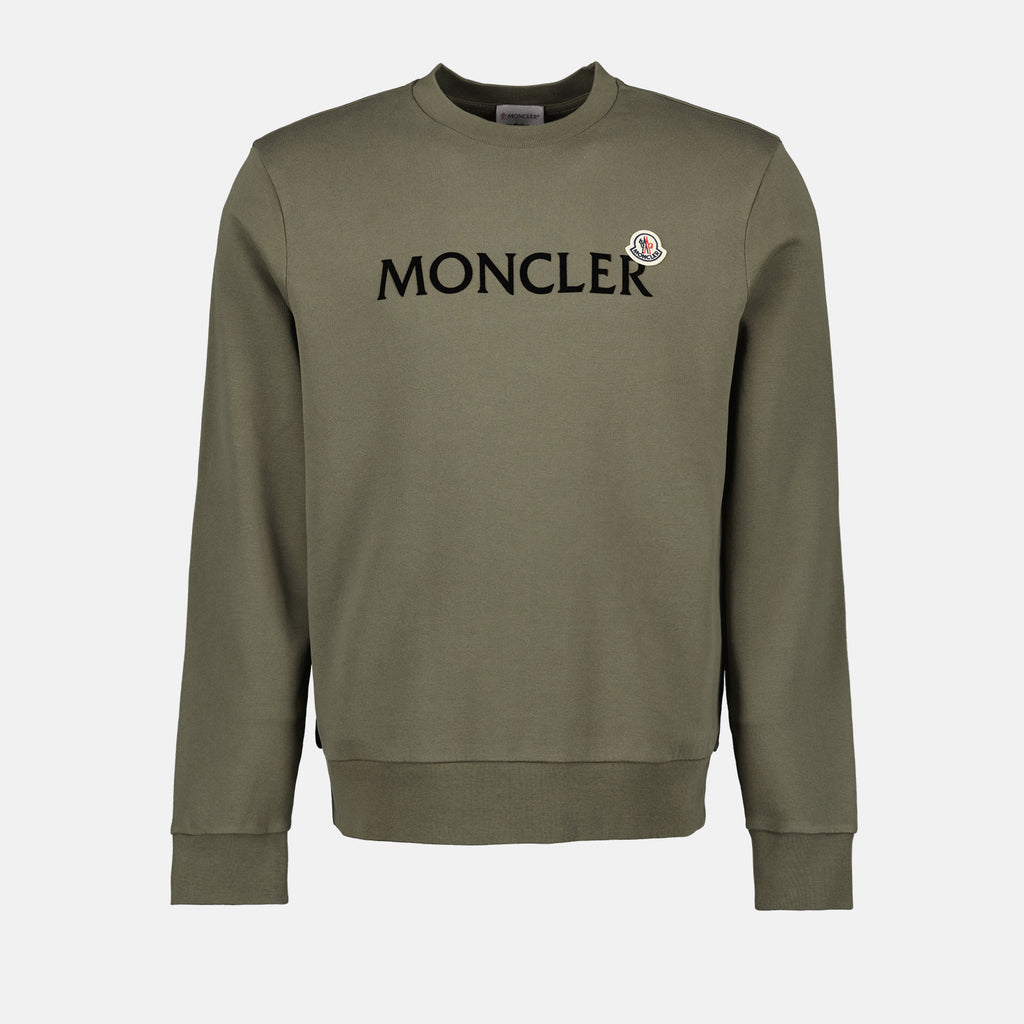 スウェットシャツ ダブルロゴスウェットシャツ Moncler カーキ 男