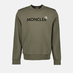 スウェットシャツ ダブルロゴスウェットシャツ Moncler カーキ 男