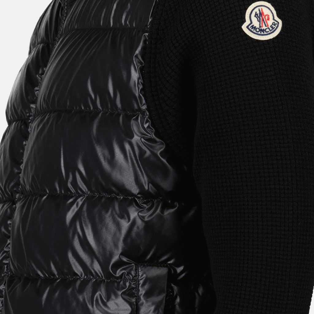 Jacken Veste bi-matière Moncler Schwarz Homme