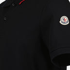 Polos Polo à logo et liseré Moncler Negro Homme