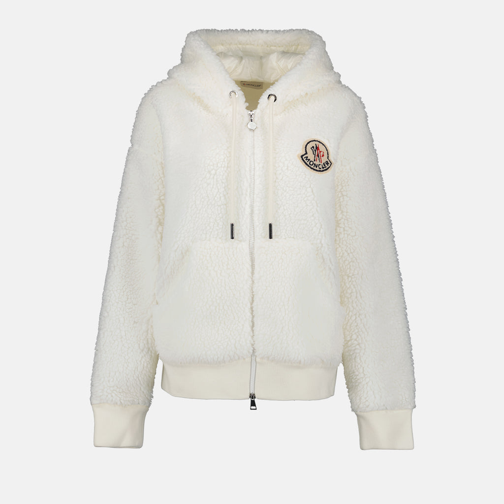 Giacche Veste en laine Moncler Bianco Femme