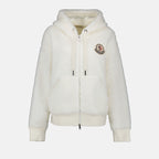 Giacche Veste en laine Moncler Bianco Femme