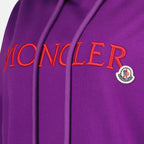 Sweatshirts Double Logo Hoodie Moncler Purple Women