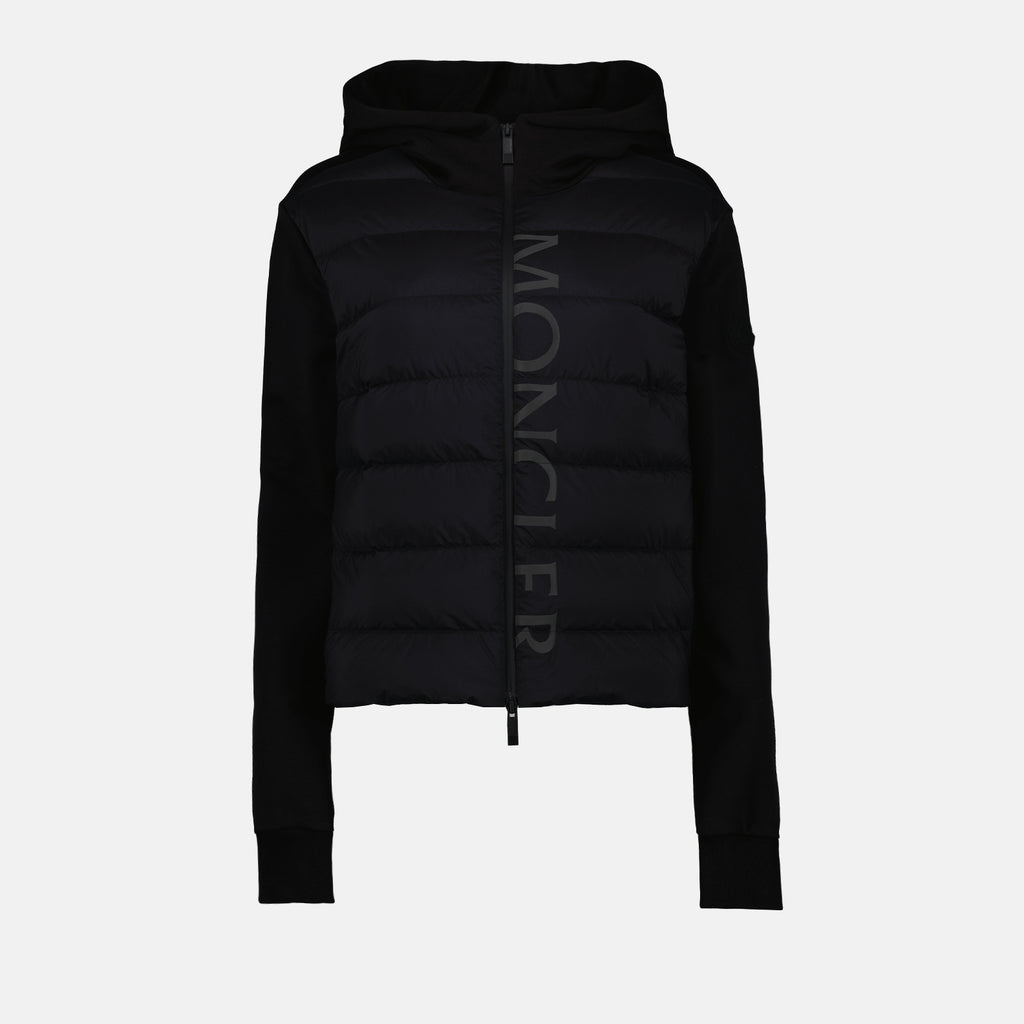 Vestes Veste bi-matière Moncler Noir Femme