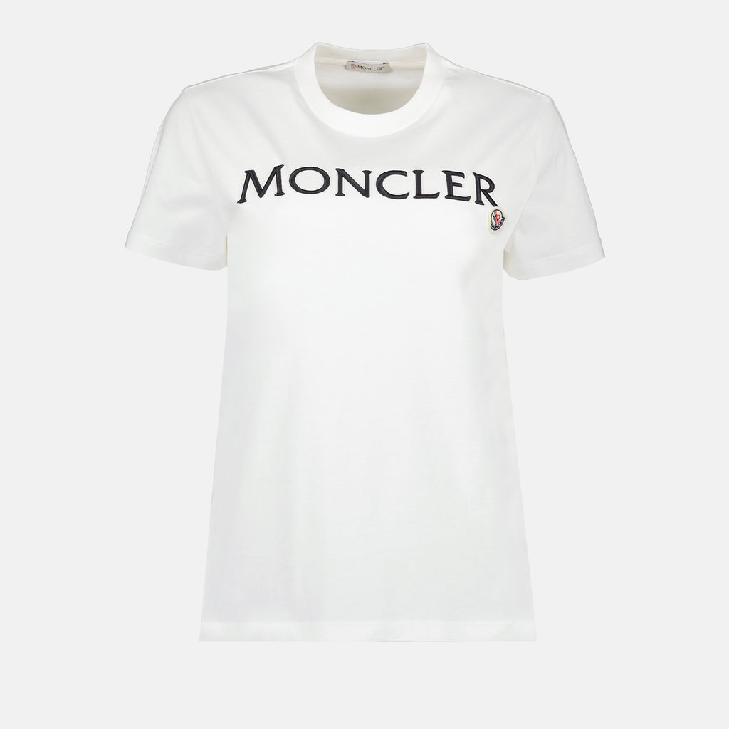 T-shirts T-shirt à logo Moncler Blanc Femme