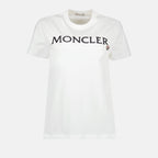 T-shirts T-shirt à logo Moncler Blanc Femme