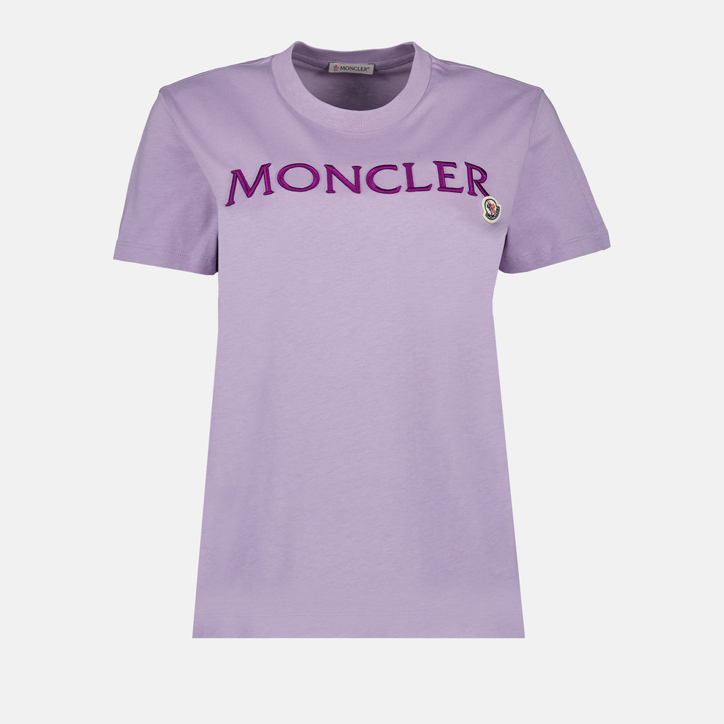 T-shirts T-shirt à logo Moncler Violet Femme