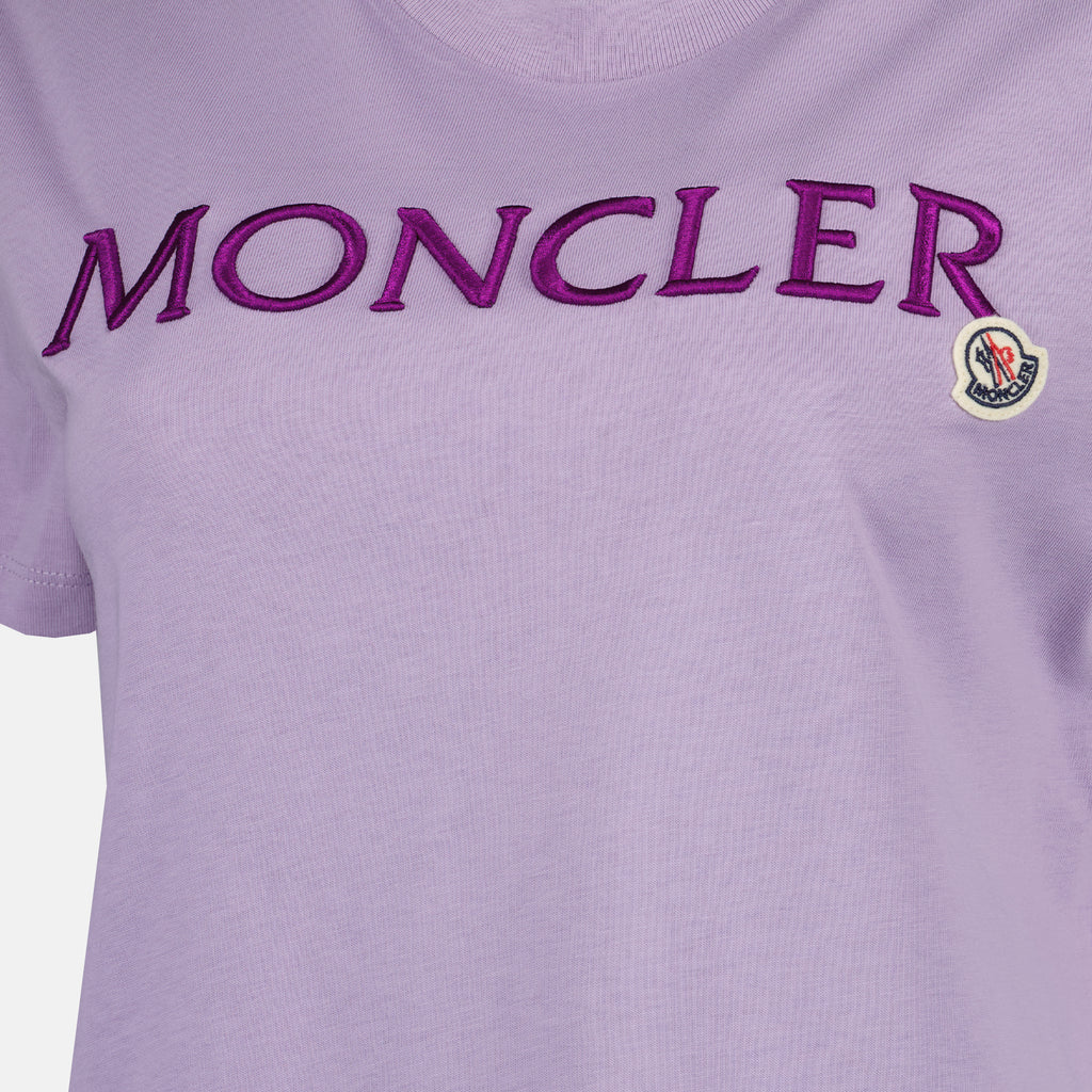 T-shirts T-shirt à logo Moncler Violet Femme