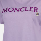 T-shirts T-shirt à logo Moncler Violet Femme
