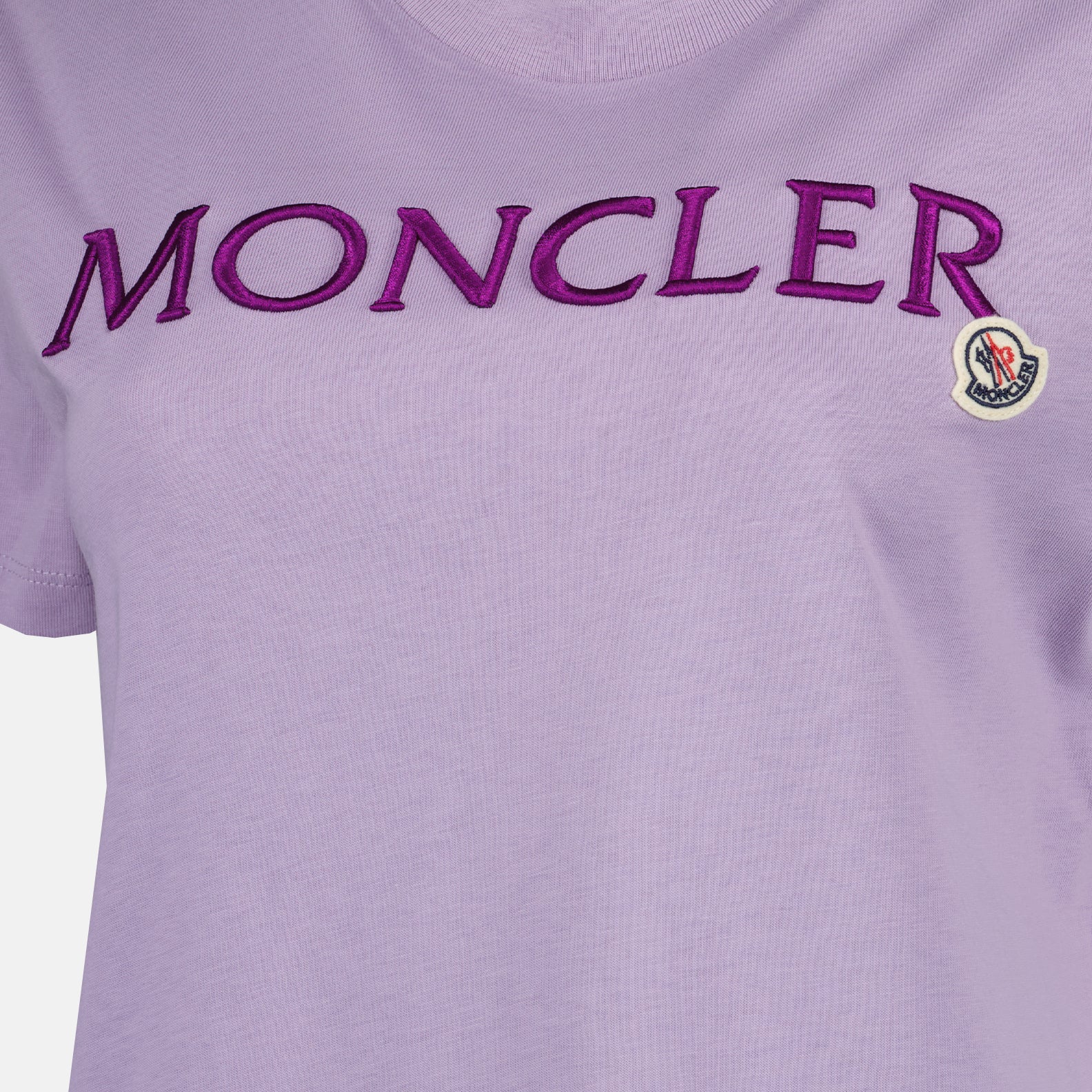 T-shirts T-shirt à logo Moncler Violet Femme