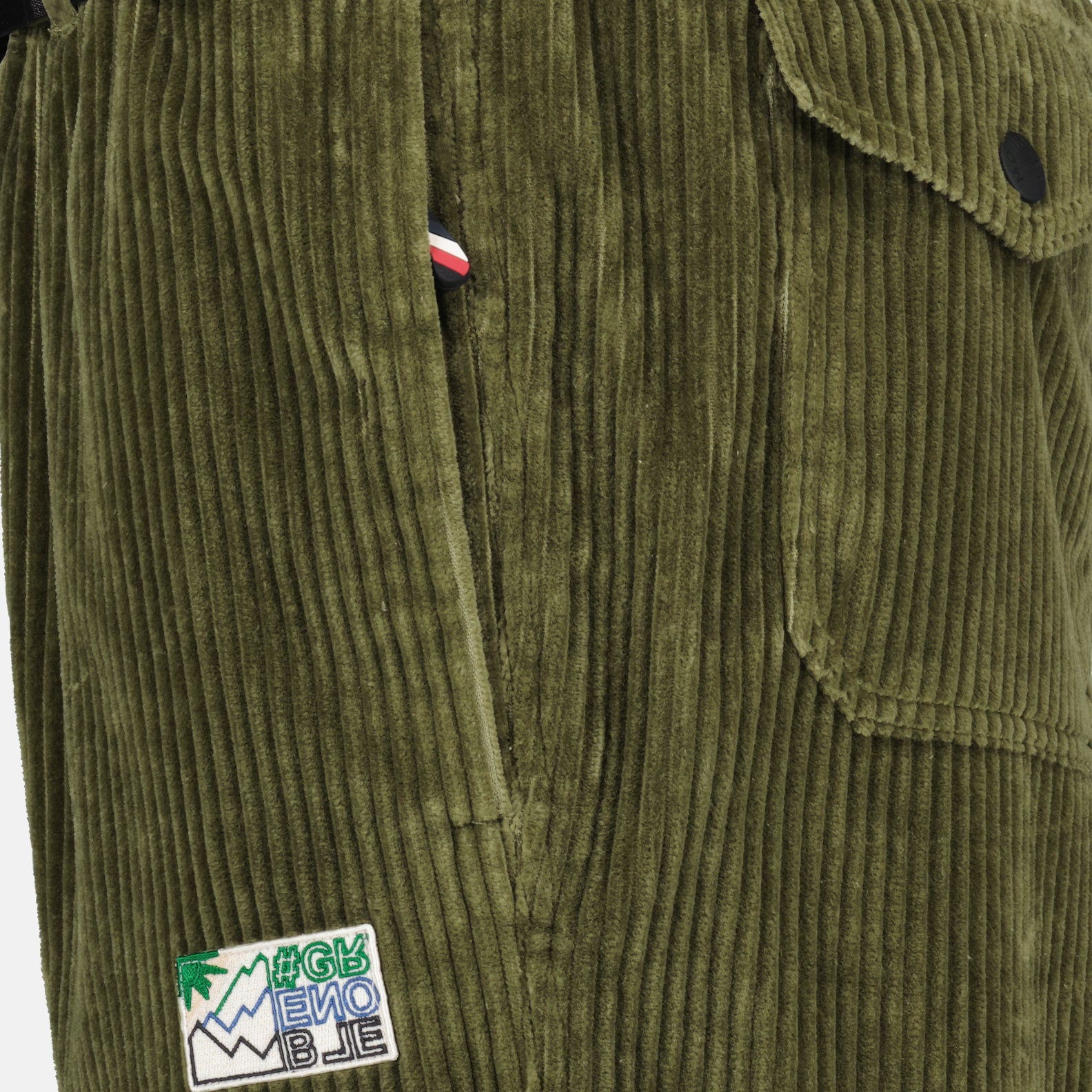 Pants Corduroy Pants Moncler Grenoble Khaki Man