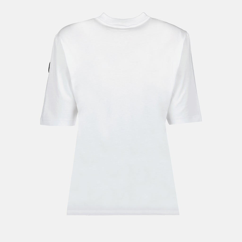 T-shirts T-shirt à double logo Moncler Blanc Femme
