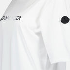 T-shirts T-shirt à double logo Moncler Blanc Femme