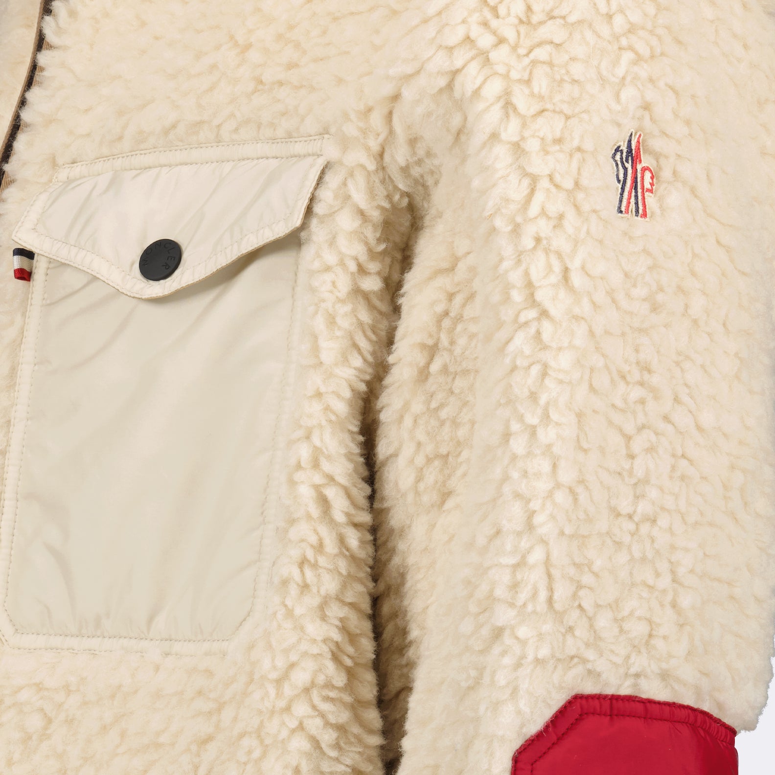 Manteaux Doudoune réversible Plattiers Moncler Grenoble Blanc Homme
