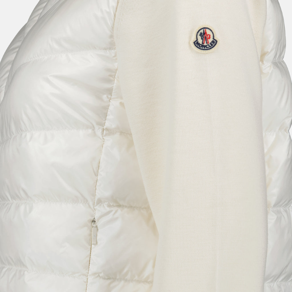 Giacche Veste bi-matière Moncler Bianco Femme