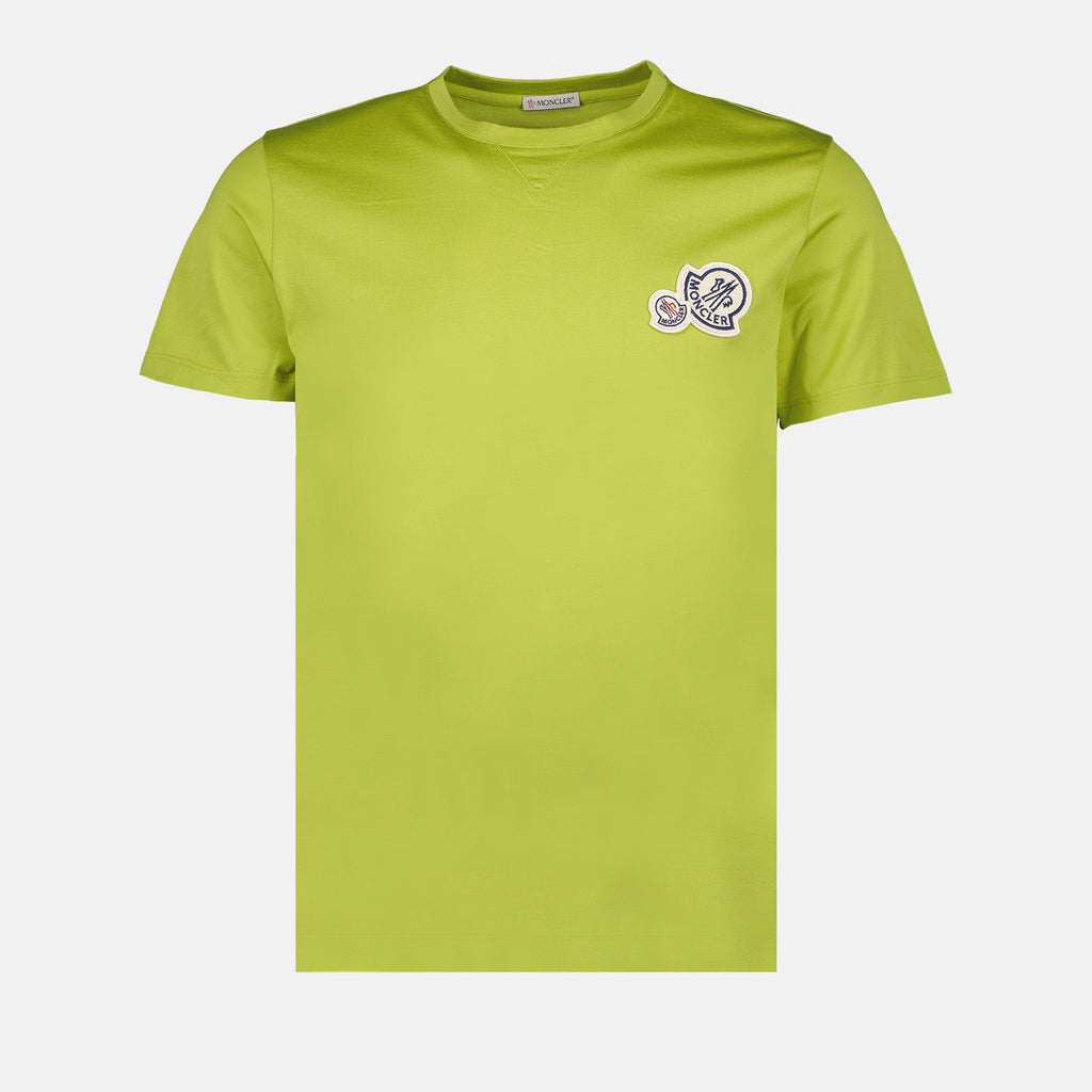 T-shirts T-shirt à double logo Moncler Vert Homme