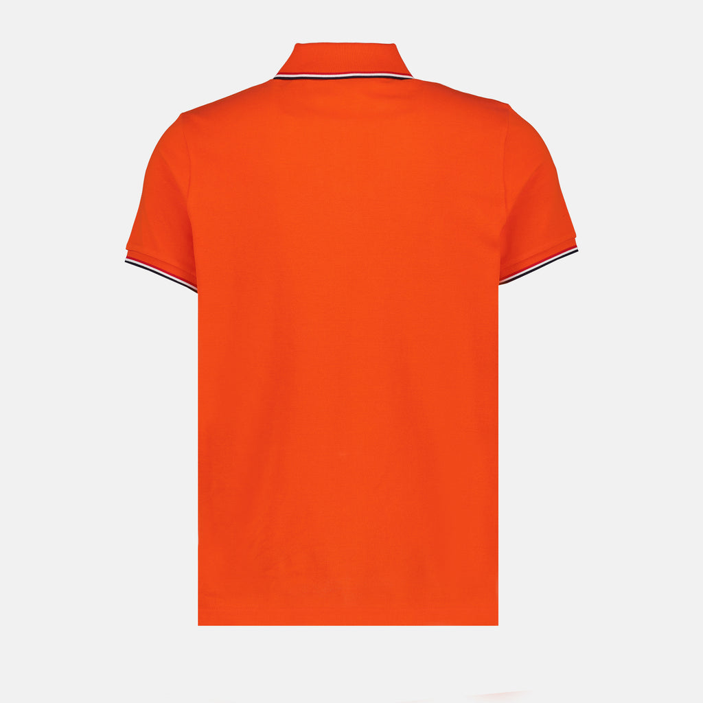 Polos Polo à logo et liseré Moncler Laranja Homme