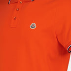 Polos Polo à logo et liseré Moncler Laranja Homme