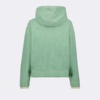 스웨트셔츠 Sweatshirt en velours Moncler Grenoble 녹색 Femme