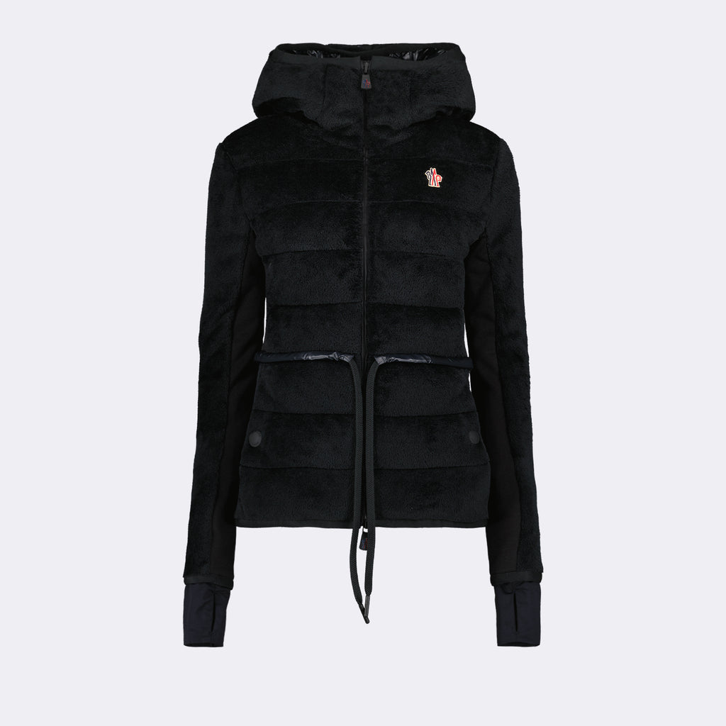 ジャケット キルティングフリースジャケット Moncler Grenoble 黒 Femme