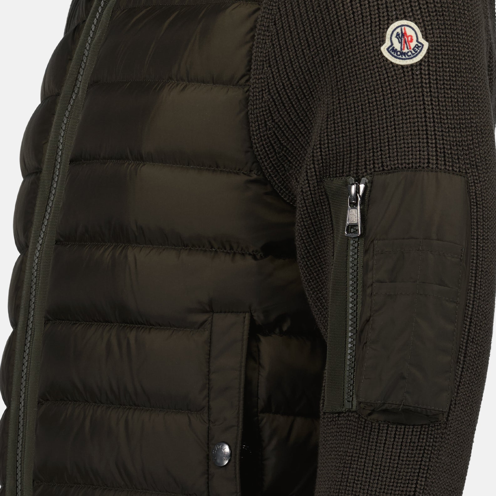 ジャケット バイマテリアルジャケット Moncler 緑 Homme