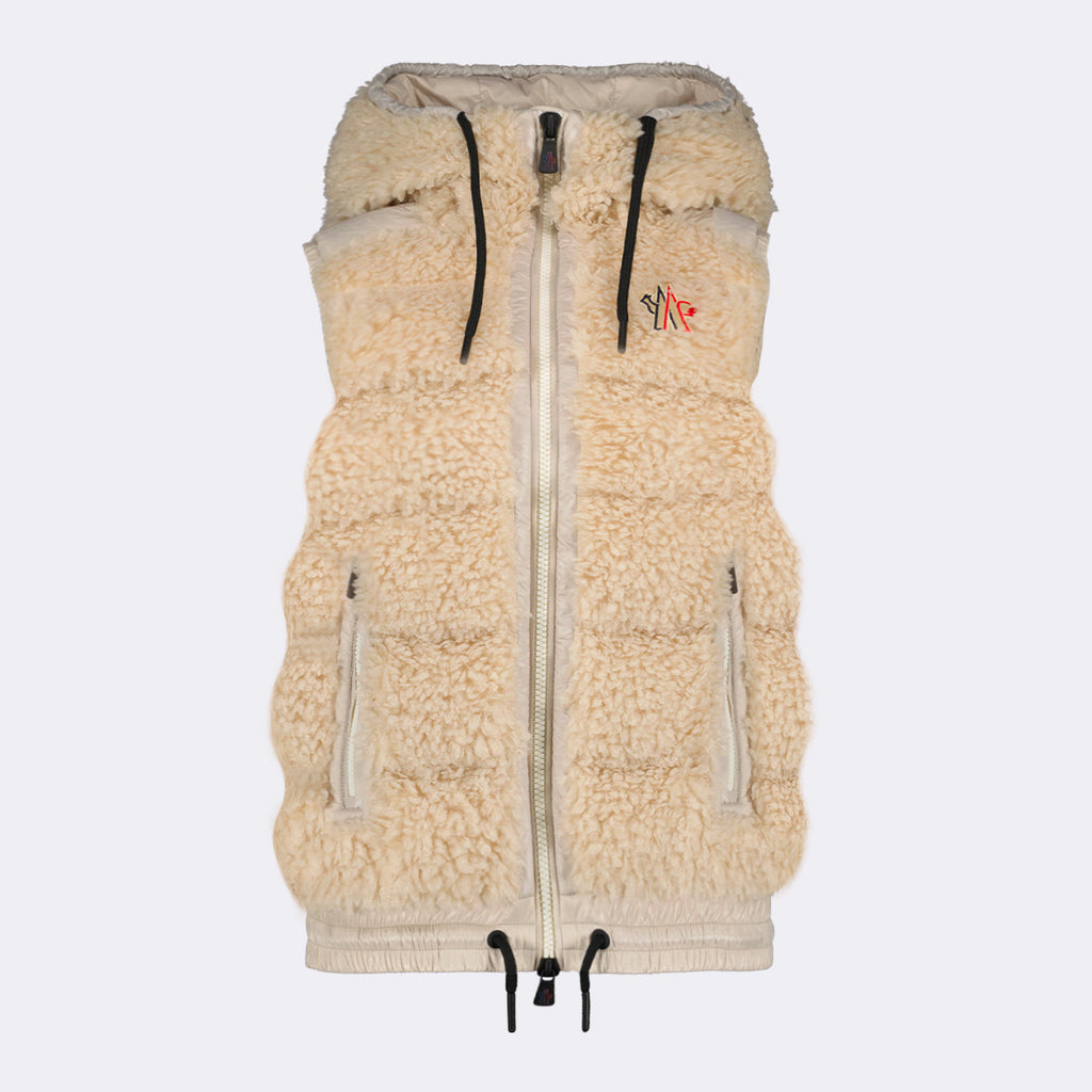 Vestes Doudoune sans manches Moncler Grenoble Beige Femme