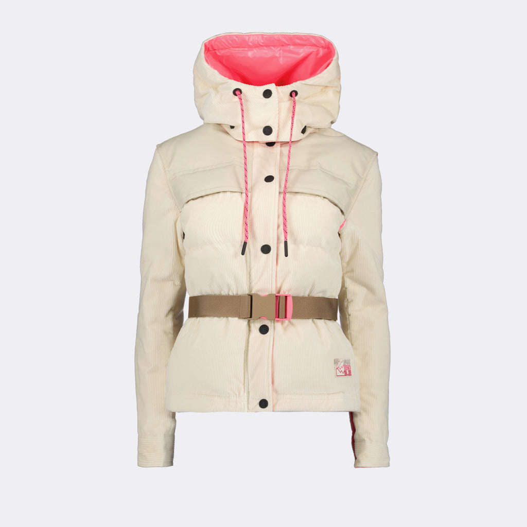 Vestes Doudoune Tetras Moncler Grenoble Beige Femme