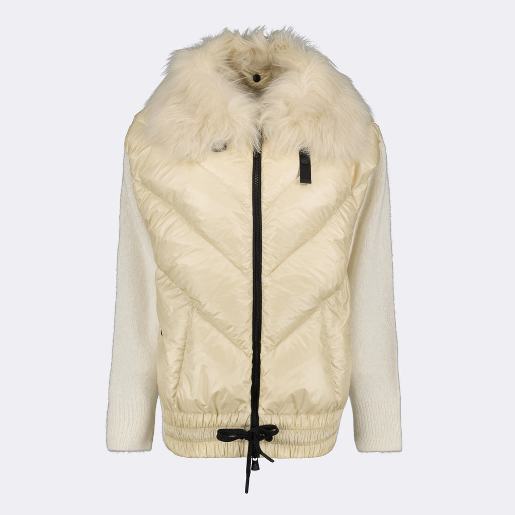 Giacche Giacca Bi-Materica Moncler Grenoble Beige Femme