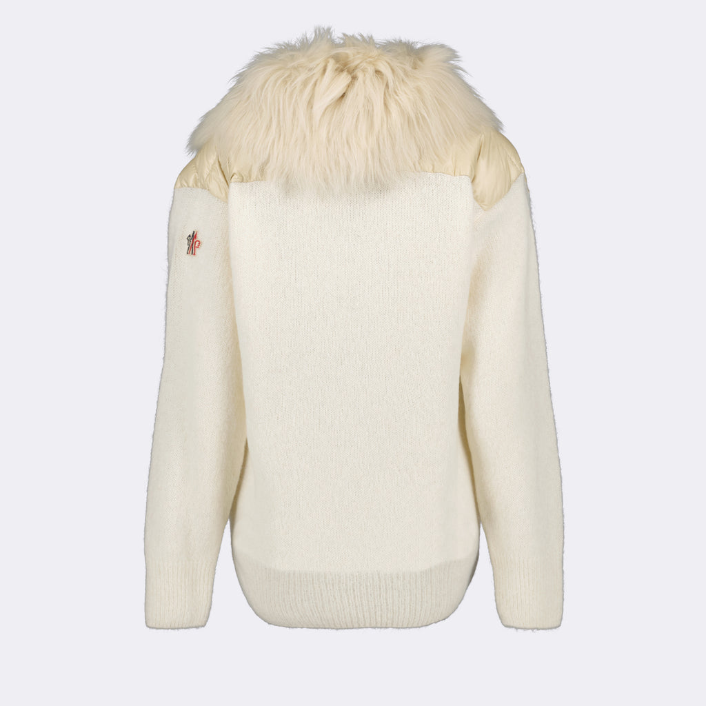 Giacche Giacca Bi-Materica Moncler Grenoble Beige Femme