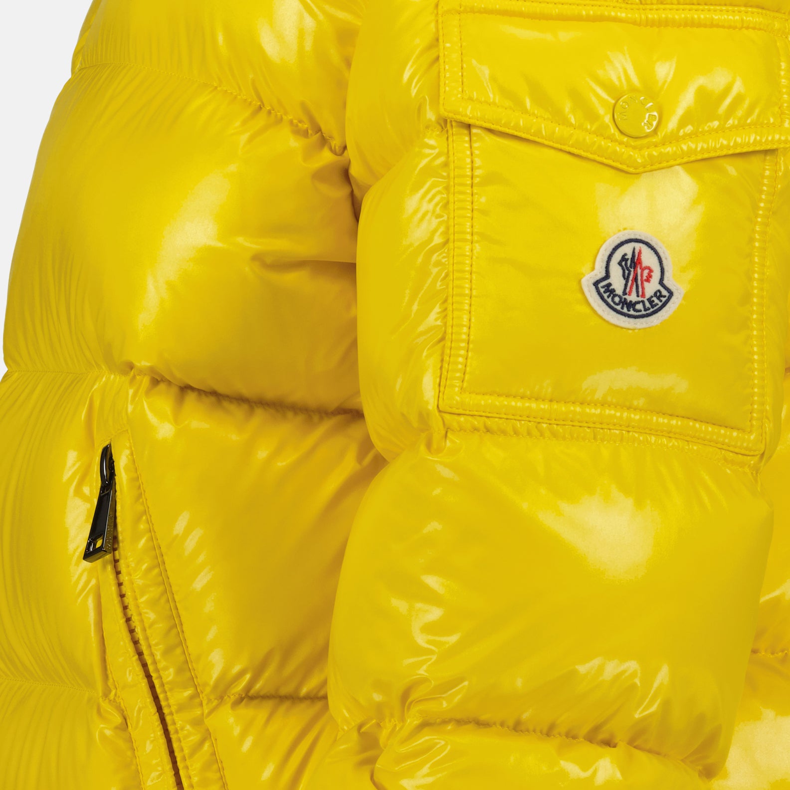 Manteaux Doudoune Maire Moncler Jaune Femme