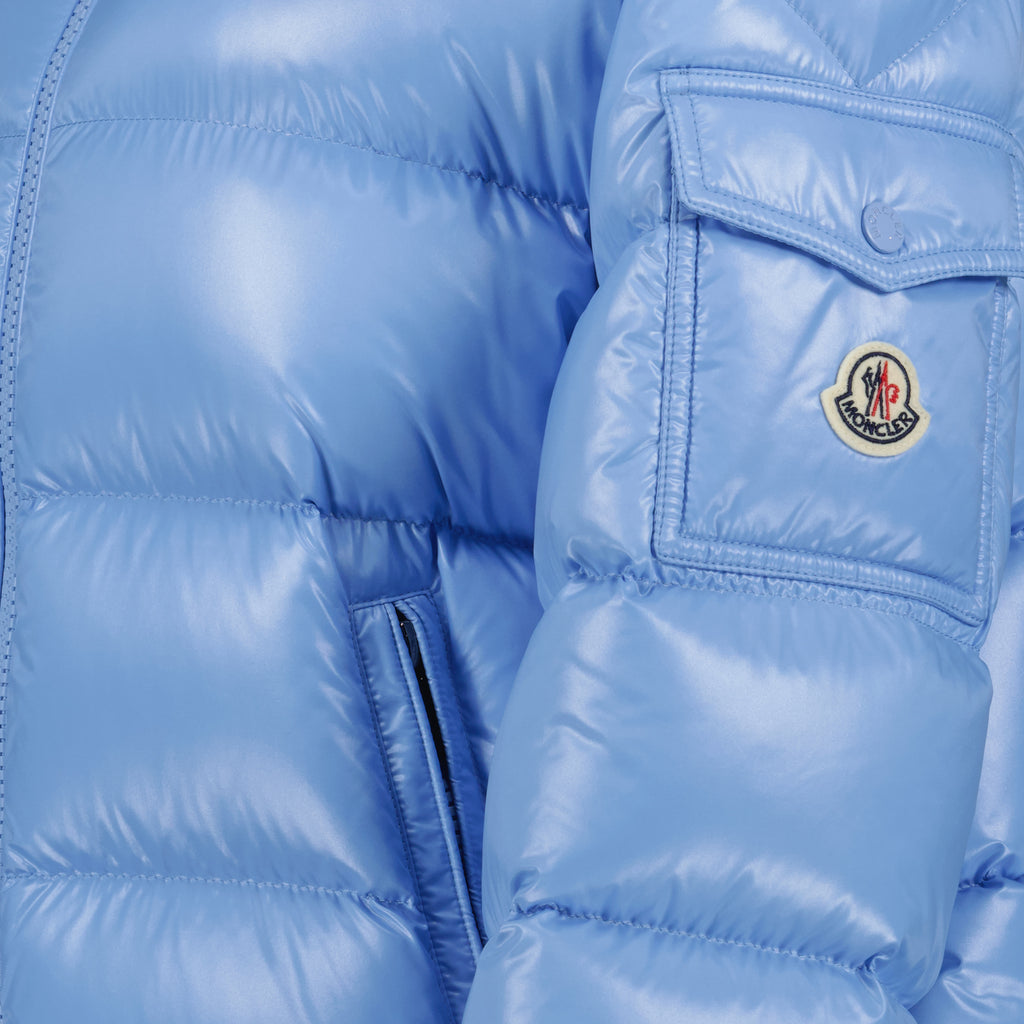 Manteaux Doudoune Maire Moncler Bleu Femme