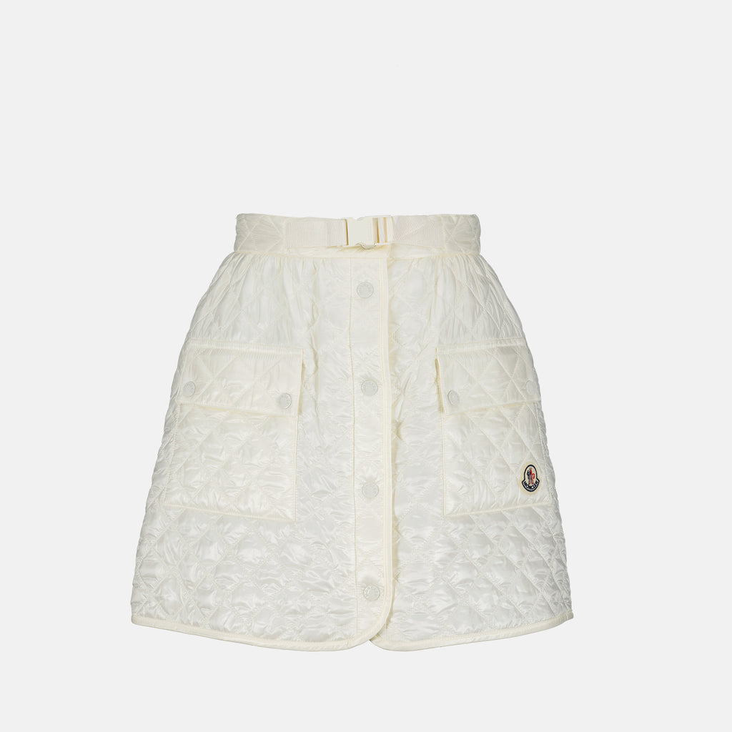 Jupes Jupe matelassée Moncler Blanc Femme