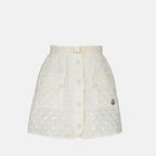 Jupes Jupe matelassée Moncler Blanc Femme