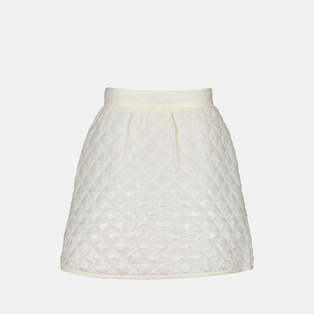 Jupes Jupe matelassée Moncler Blanc Femme