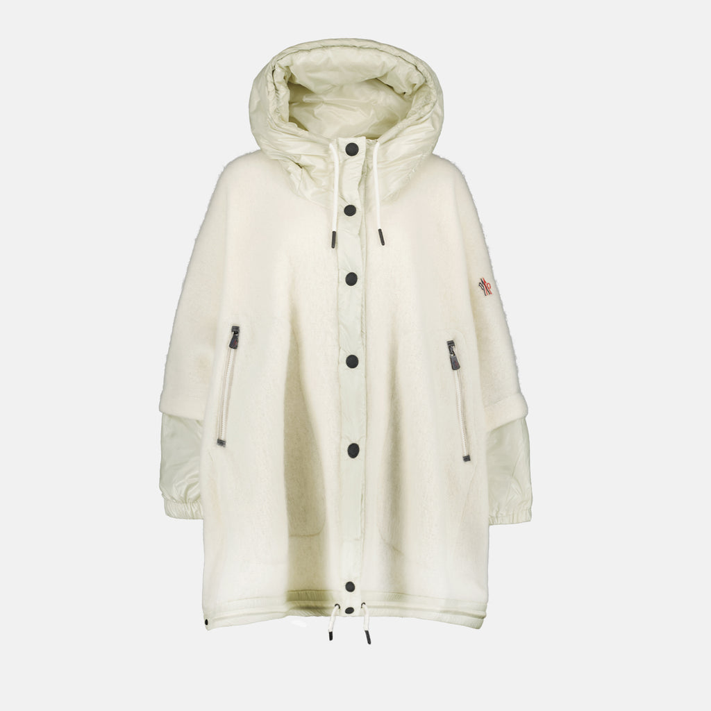 Vestes Cape en alpaga Moncler Grenoble Blanc Femme