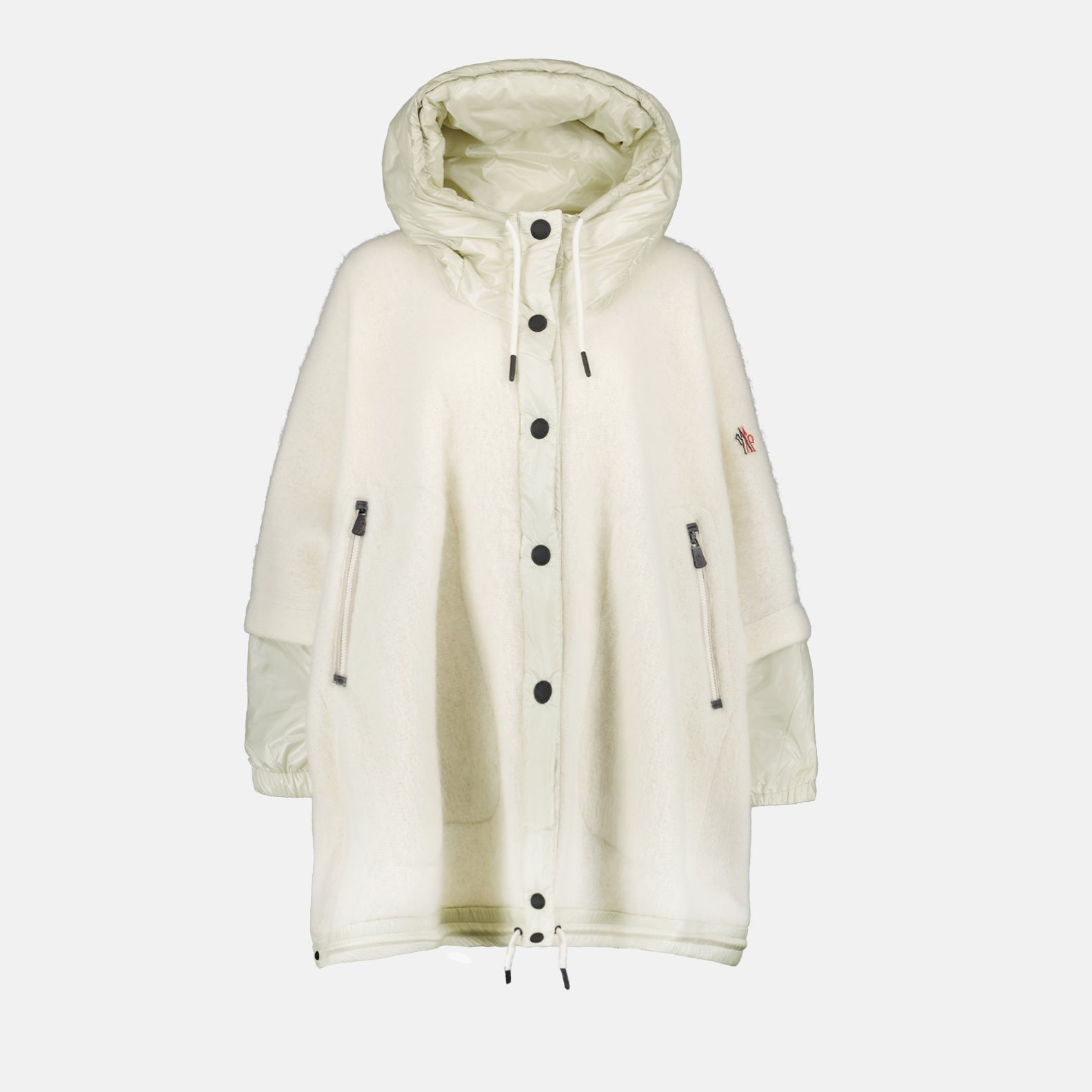 Vestes Cape en alpaga Moncler Grenoble Blanc Femme