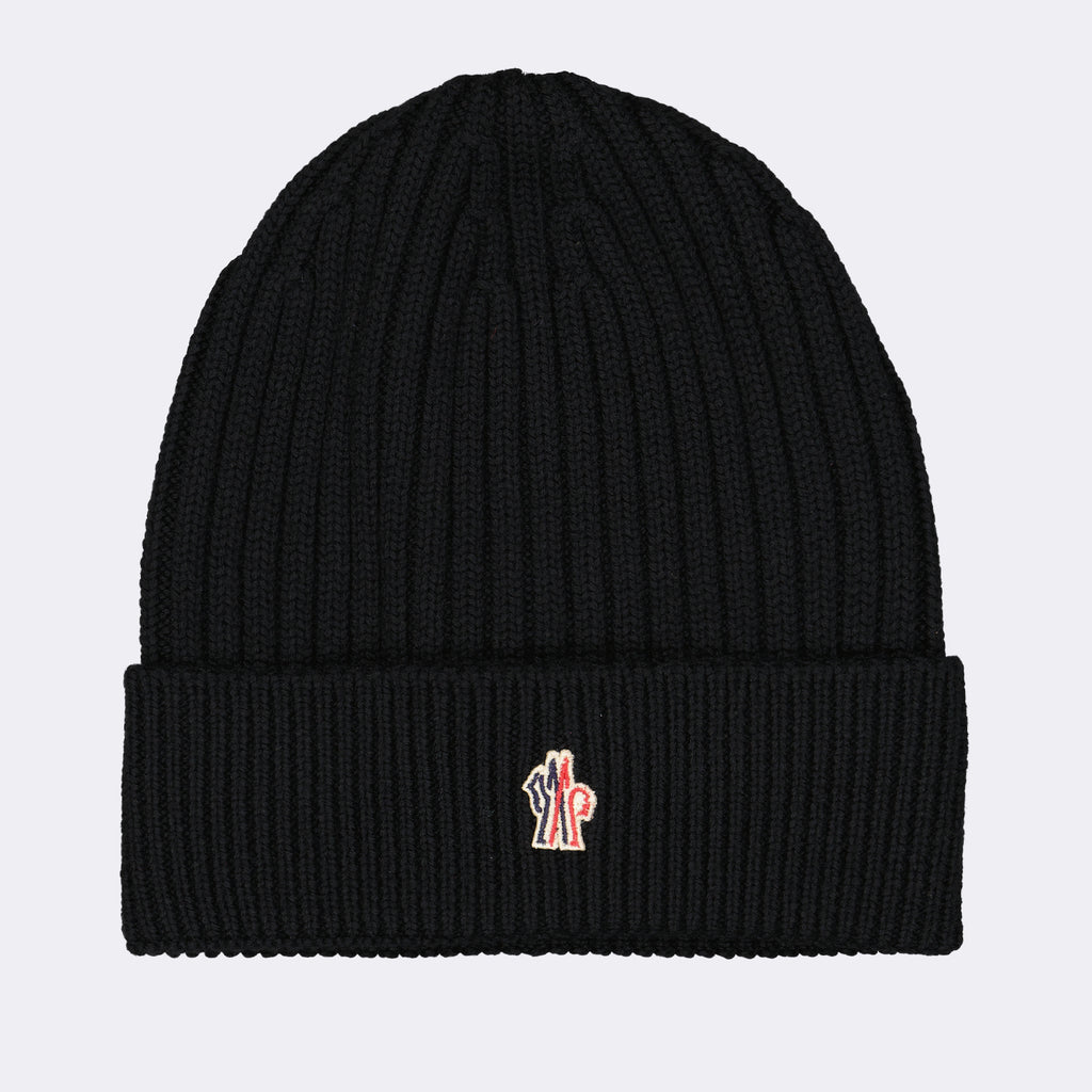 Hats, caps and beanies Logo beanie Moncler Grenoble Black Man