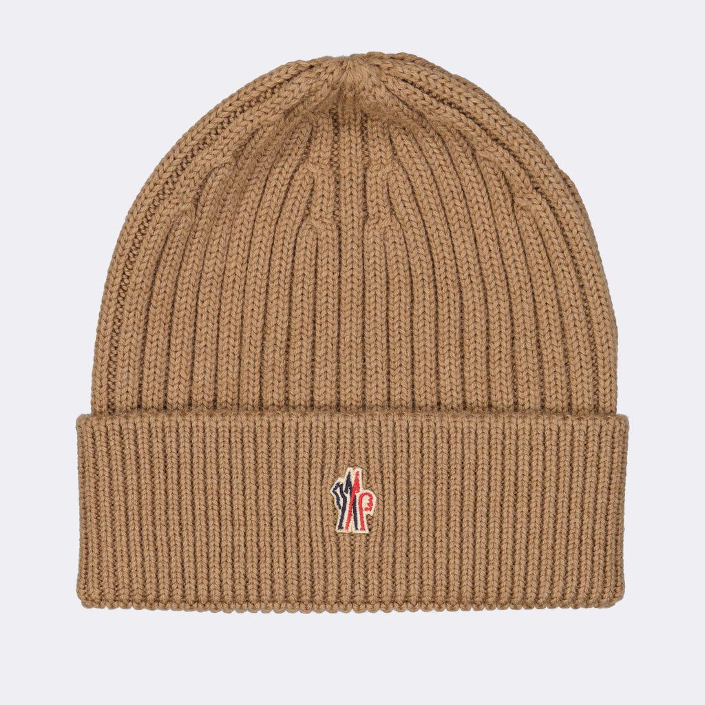Hats, caps and beanies Logo beanie Moncler Grenoble Brown Man