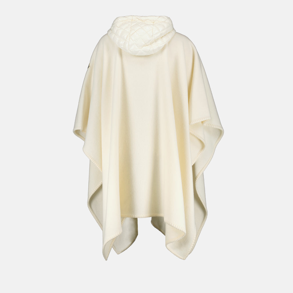 Vestes Cape en laine Moncler Blanc Femme