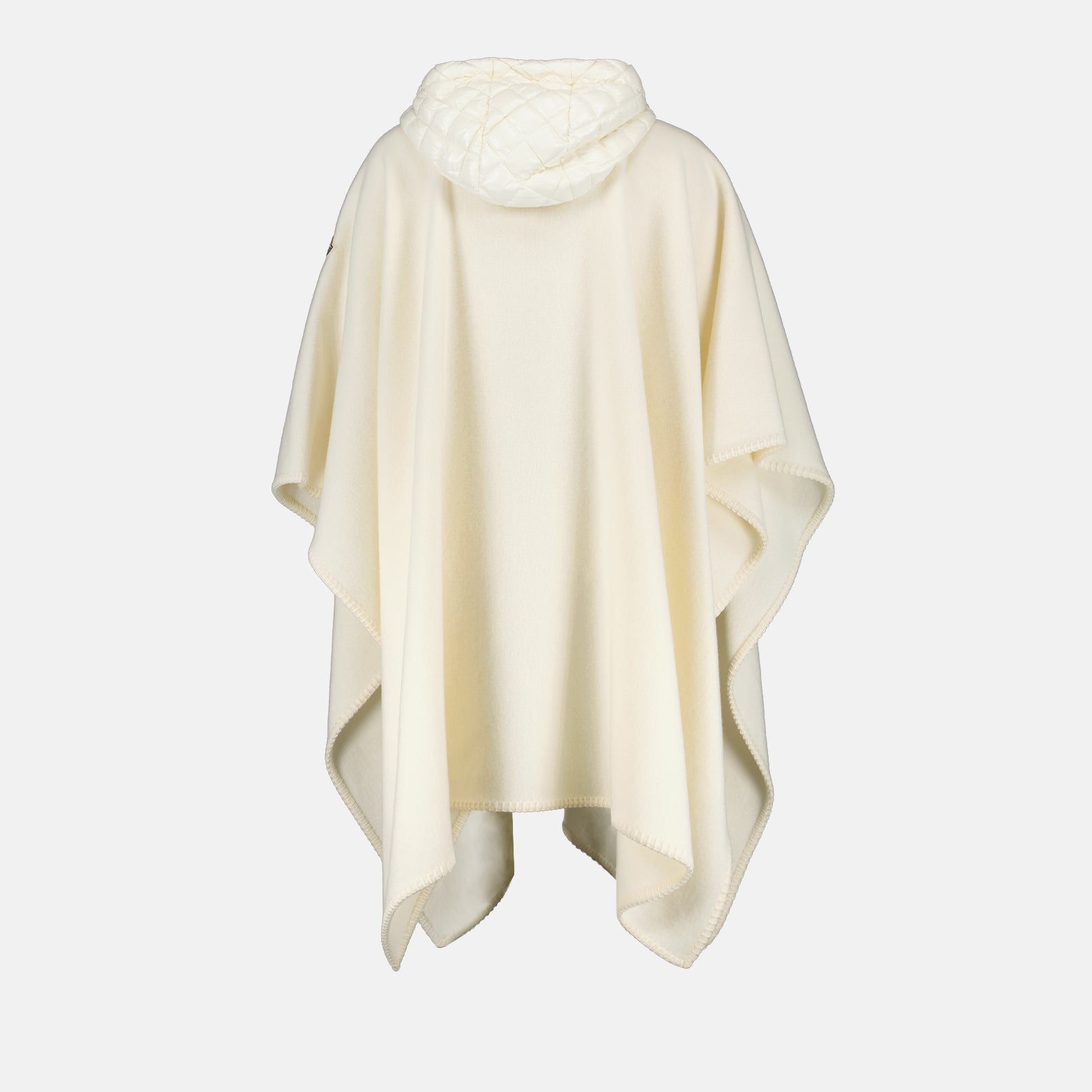 Vestes Cape en laine Moncler Blanc Femme