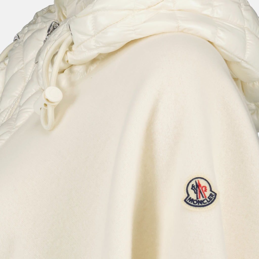 Vestes Cape en laine Moncler Blanc Femme