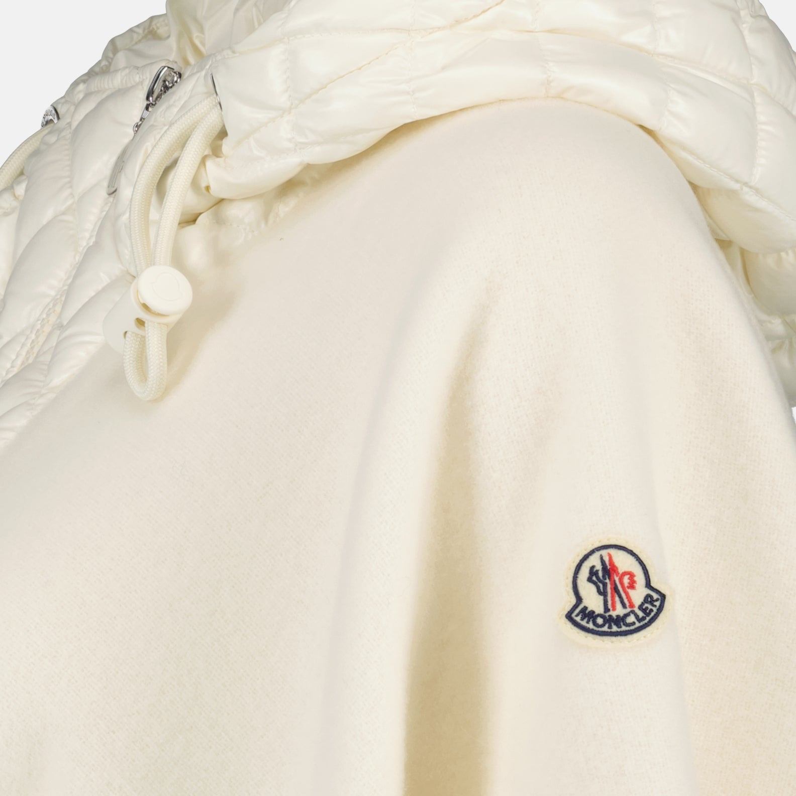Vestes Cape en laine Moncler Blanc Femme