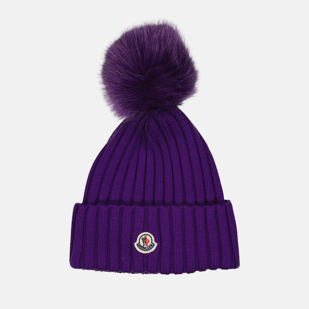 Hats, caps and beanies Pom-pom hat Moncler Purple Women