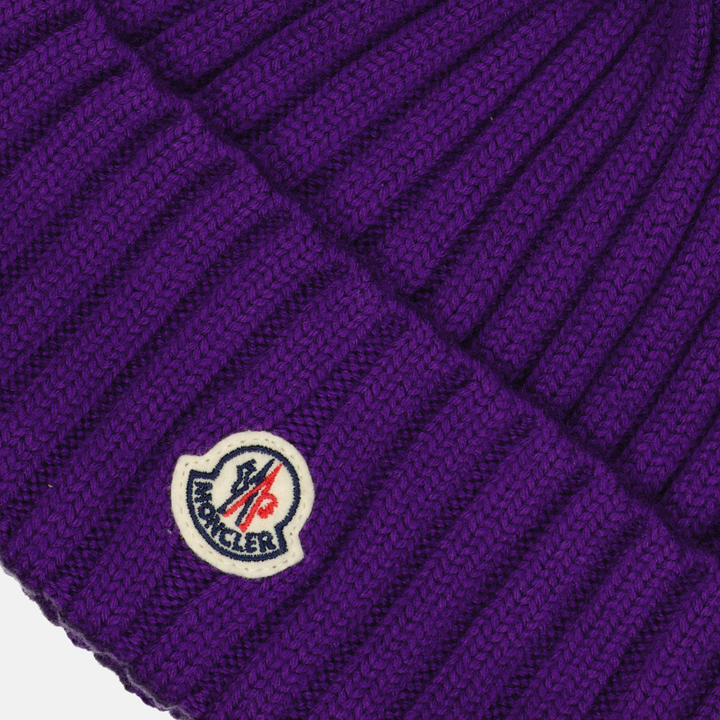 Hats, caps and beanies Pom-pom hat Moncler Purple Women