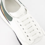 스니커즈 Baskets Court Trainer Alexander McQueen 녹색 Homme