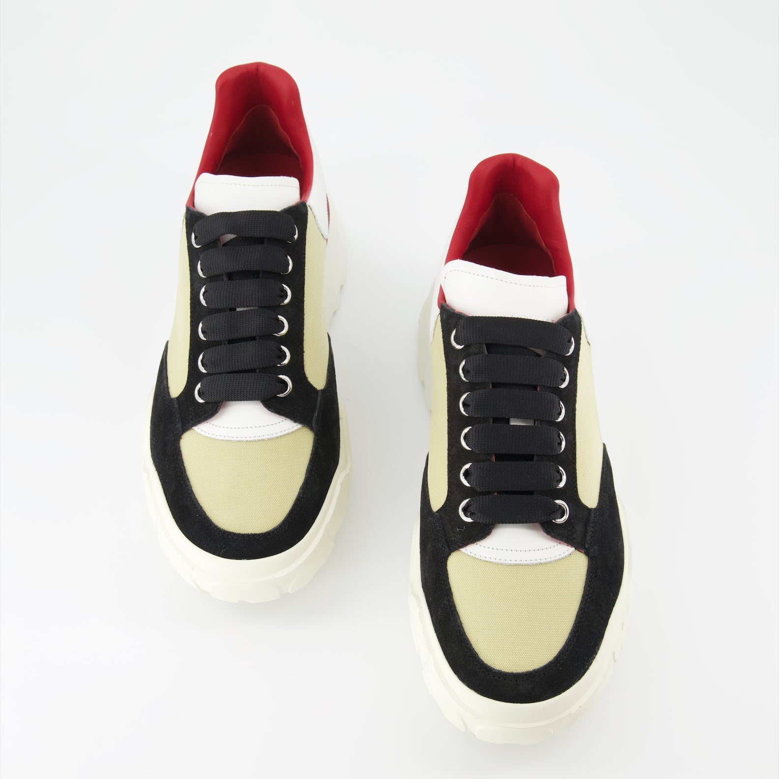 스니커즈 Baskets Court Trainer Alexander McQueen 베이지 Homme