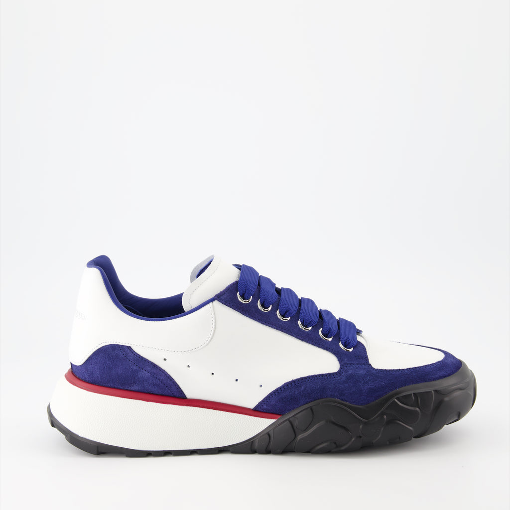 Baskets Basket Court Trainer Alexander McQueen Bleu Homme