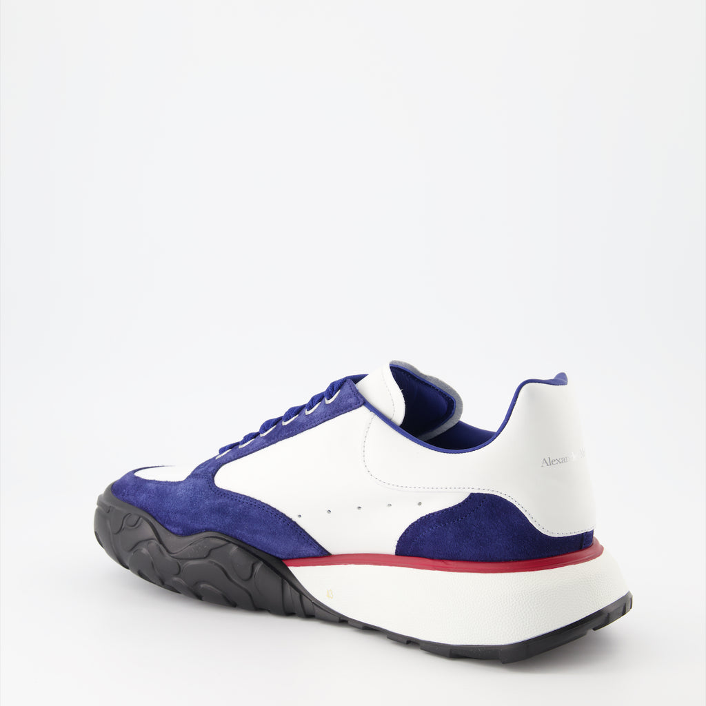 Baskets Basket Court Trainer Alexander McQueen Bleu Homme
